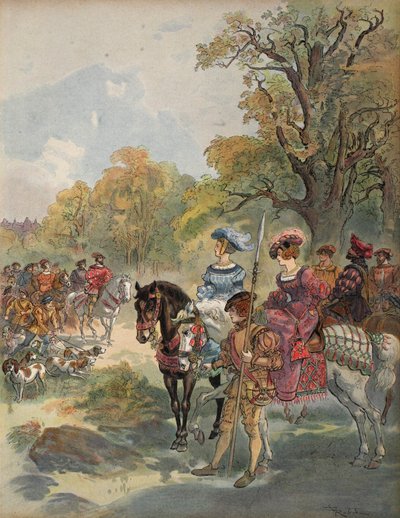 Chasse royale, illustration de 